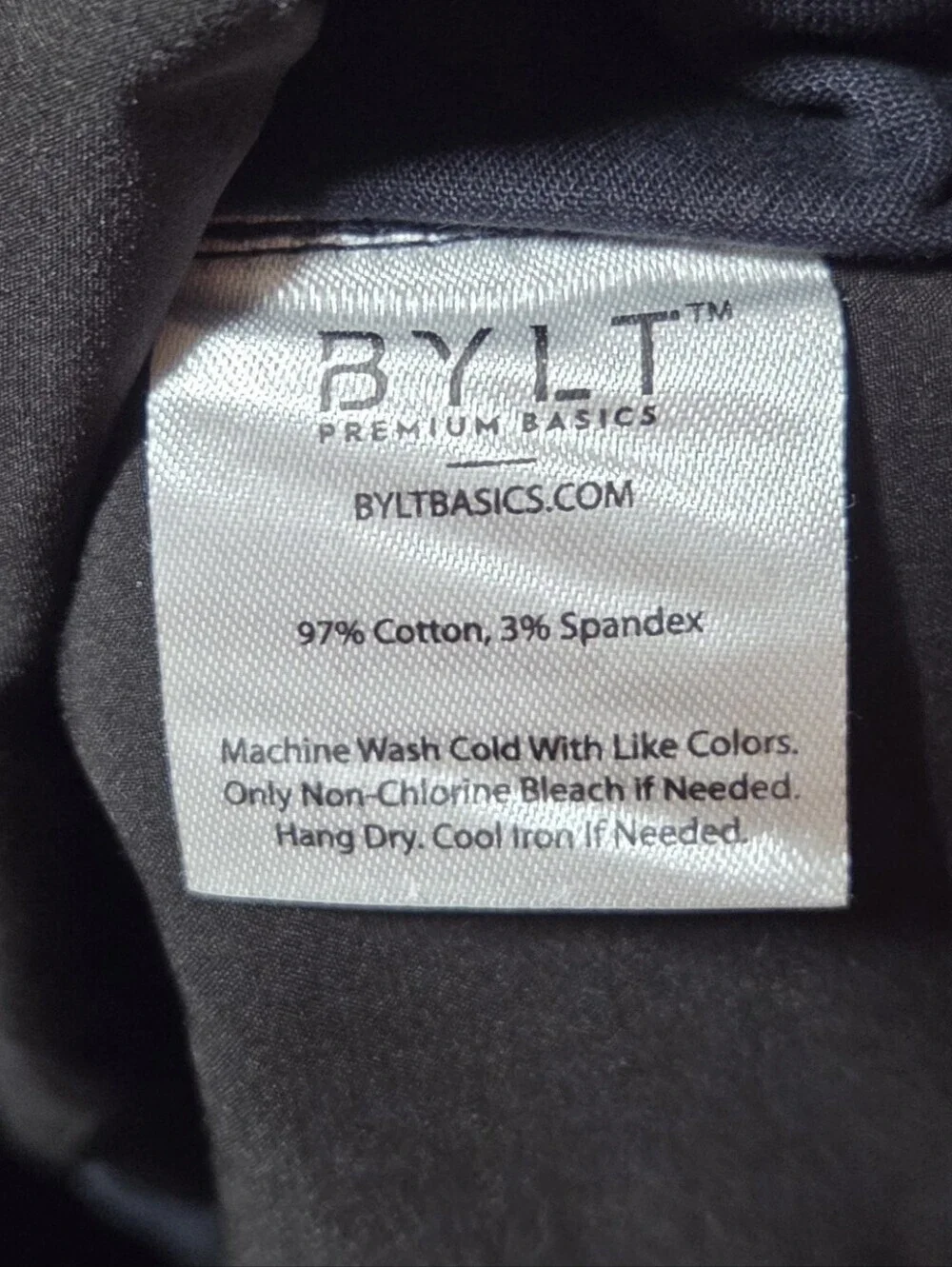 BYLT Stretch Chino Pants Mens Navy Blue Trouser Stretch Golf Casual 36x30 New!